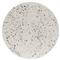 Lyone Coastal Beach White Concrete Grey Terrazo Round Outdoor Stool