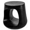 Ronin Modern Classic Black Concrete Round Outdoor Side Table