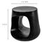 Ronin Modern Classic Black Concrete Round Outdoor Side Table