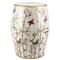 Maria Modern Classic French White Porcelain Butterfly Outdoor Garden Stool