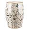 Maria Modern Classic French White Porcelain Butterfly Outdoor Garden Stool