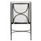 Roma Slate Grey Aluminum White Cushion Outdoor Dining Chair