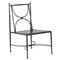 Roma Slate Grey Aluminum White Cushion Outdoor Dining Chair