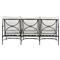 Roma Slate Grey Aluminum White Performance Outdoor Sofa - 77&quot;