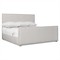 Maxine Modern Classic Grey Upholstered Bed - Queen