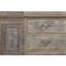 Belinda French Country Grey Pine Wood China Cabinet
