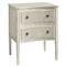 Lanie French Country Grey Mahogany 2 Drawer Nightstand