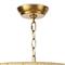 Milos Coastal White Steel Beach Brown Rattan Chandelier