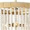 Milos Coastal White Steel Beach Brown Rattan Chandelier
