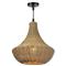 Vista Grey Brown Woven Outdoor Chandelier