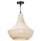 Vista White Woven Outdoor Chandelier