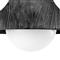 Surfside Black Birch Wood Flush Mount