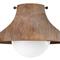 Surfside Brown Birch Wood Flush Mount
