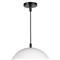 Peridot Industrial White Aluminum Round Outdoor Pendant - Small