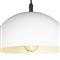 Peridot Industrial White Aluminum Round Outdoor Pendant - Small