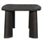 Laura Rustic Lodge Black Oak Wood Round Edge Classic Dining Table - 96&quot;W