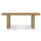 Laura Rustic Lodge Brown Oak Wood Round Edge Entryway Bench