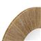 Heather Coastal Beach Natural Jute Steel Frame Round Wall Mirror