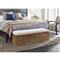 Andi Coastal Beach White Performance Cushion Brown Rattan Bedroom Bench