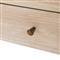 Paola French Country Brown Oak Wood 1 Drawer Nightstand