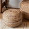 Sangam Coastal Beige Jute Round Pouf