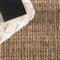 Amara Coastal Beach Brown Jute Natural Rug - 5&#39;x8&#39;