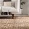 Amara Coastal Beach Brown Jute Natural Rug - 5&#39;x8&#39;