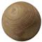 Amanda Coastal Brown Carved Wood Orb Sculpture - Set of 3