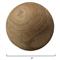 Amanda Coastal Brown Carved Wood Orb Sculpture - Set of 3