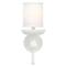 Abigail Modern Classic White Plaster Metal Wall Sconce