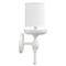 Abigail Modern Classic White Plaster Metal Wall Sconce
