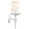 Abigail Modern Classic White Plaster Metal Wall Sconce
