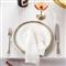 MATCH Modern Convivio Rim White Ceramic Dinner Plate