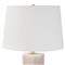 Joan Hollywood Regency White Stone Base Table Lamp