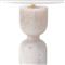 Joan Hollywood Regency White Stone Base Table Lamp