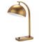 Otto Mid-Century Natural Brass Steel Desk Lamp
