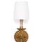 Clove French Country Antique Gold Leaf Stem Single Sconce