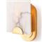 Jonah Hollywood Regency White Stone Natural Brass Steel Sconce