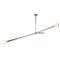 Talon Mid-Century Polished Nickel Steel Sputnik Chandelier