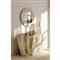 Slate Coastal Natural Resin Round Wall Mirror