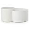 Messiah Nesting Modern White Concrete Outdoor Nest Coffee Table - Set of 2