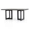 Judith Industrial Loft Black Stone Outdoor Dining Table - 69&quot;W