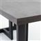 Judith Industrial Loft Black Stone Outdoor Dining Table - 69&quot;W