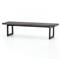 Judith Industrial Loft Black Stone Outdoor Dining Bench