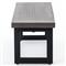 Judith Industrial Loft Black Stone Outdoor Dining Bench