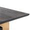 Coen Industrial Loft Black Oak Wood Rectangular Dining Table - 94&quot;W