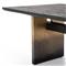 Coen Industrial Loft Black Oak Wood Rectangular Dining Table - 94&quot;W