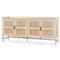 Corazon Global Bazaar Woven Natural Cane Brown Mango Wood Sideboard