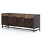 Baylor Industrial Loft Brown Ombre Iron Media Console