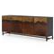 Baylor Industrial Loft Brown Ombre Iron Sideboard